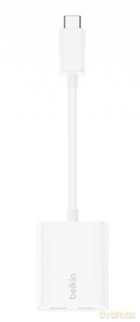 Adapter Dual USB-C Audio + Charge Rockstar białe