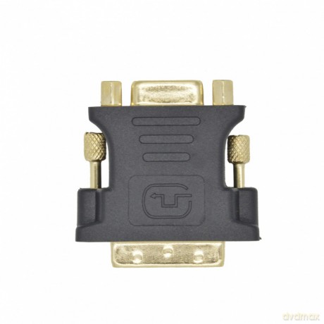 Adapter DVI M - VGA F pozłacany, 24+5/15 pin