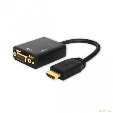 Adapter HDMI (M) - VGA (F) z audio, CL-23