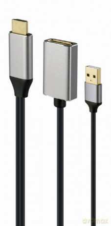 Adapter HDMI do DP 4K 60Hz USB-A powered