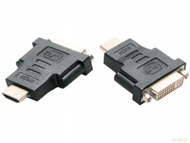 Adapter HDMI na DVI, M/F, czarny