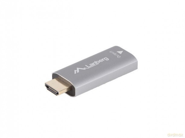 Adapter HDMI(M)-Displayport(F)4K srebrny