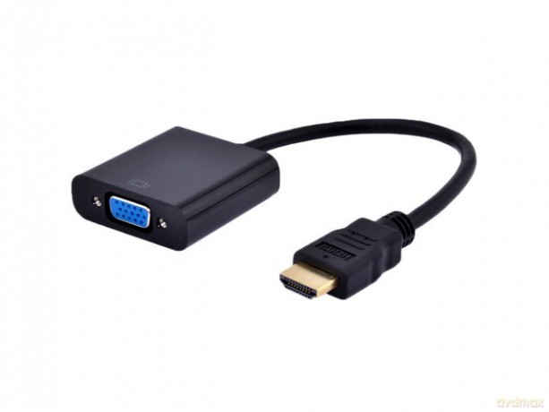 Adapter HDMI-A(M)->VGA (F)+Audio na kablu