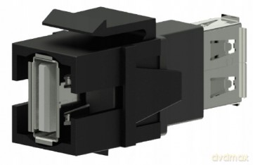 Adapter Keystone USB 2.0 A-USB 2.0 A Czarny - VCK622/B