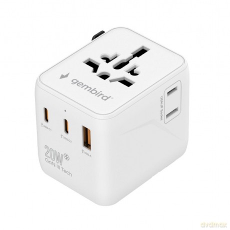 Adapter sieciowy Uniwersalny kostka 20W