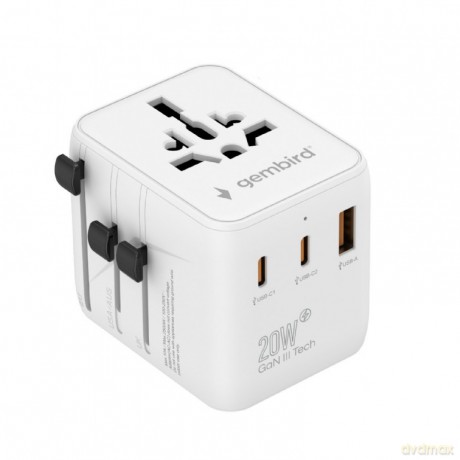 Adapter sieciowy Uniwersalny kostka 20W