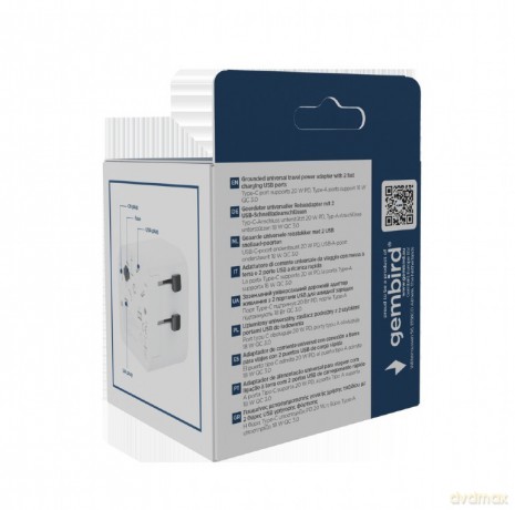 Adapter sieciowy uziemienie Uniwersalny 20W