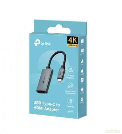Adapter USB Type-C to HDMI UA520C 1 × USB-C Connector,1 × HDMI 4K 60Hz Port FEATURE