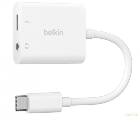 Adapter USB-C to 3.5 MM AUDIO + kabel USB-C biały