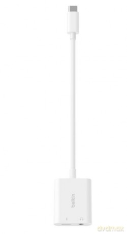 Adapter USB-C to 3.5 MM AUDIO + kabel USB-C biały