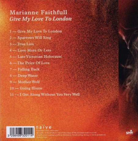 Marianne Faithfull: Give Me Love To London [CD]
