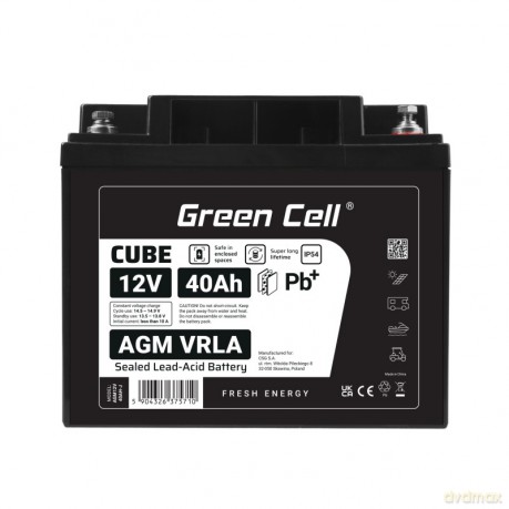 Akumulator AGM VRLA 12V 40Ah IP54