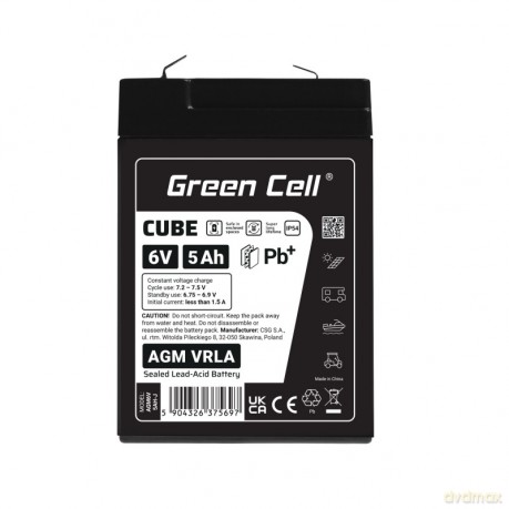 Akumulator AGM VRLA 6V 5Ah IP54