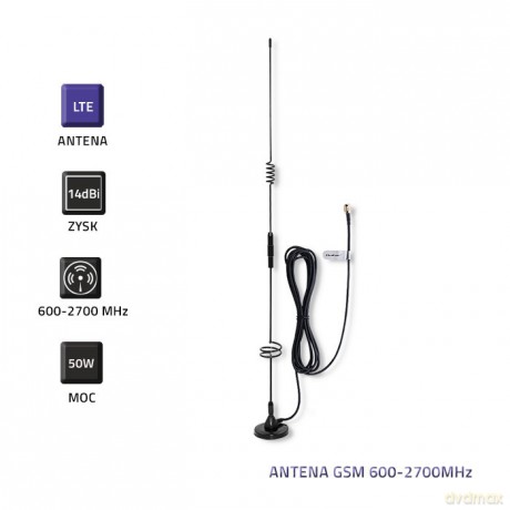 Antena GSM 600-2700MHz | Wewnętrzna