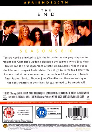 Friends: The End Season 8-10 (Przyjaciele Sezon 8-10) [12DVD]
