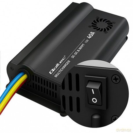 Automatyczna Ładowarka DC-DC 12V z regulatorem MPPT | 40A | LiFePO4 AGM GEL STD