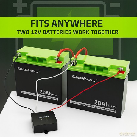 Balanser napięcia 24V do akumulatorów 2x12V | 5A | LiFePO4 AGM GEL