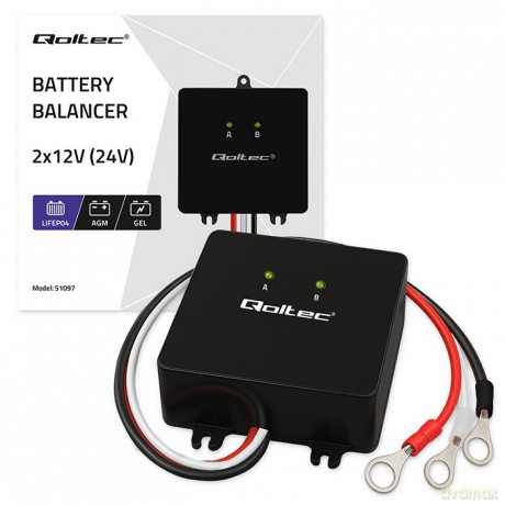 Balanser napięcia 24V do akumulatorów 2x12V | 5A | LiFePO4 AGM GEL