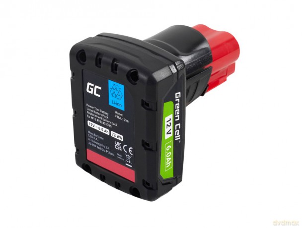 Bateria do Milwaukee M12 12V 6Ah zamiennik M12 B6 4932451395