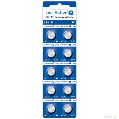 Baterie alkaliczne mini AG12/G12/LR1142/LR43 blister 10 szt.