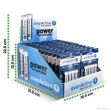 Baterie LR03/AAA pro alkaline display handlowy 96 szt.