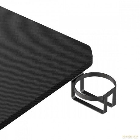 Biurko gamingowe NanoRS 120x60x75cm RS101 z uchwytem na słuchawki i kubek Czarne