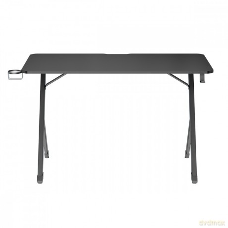 Biurko gamingowe NanoRS 120x60x75cm RS101 z uchwytem na słuchawki i kubek Czarne