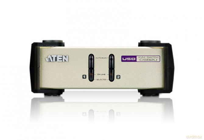 Biurkowy moduł KVM 2-portowy PS2 USB VGA CS82U