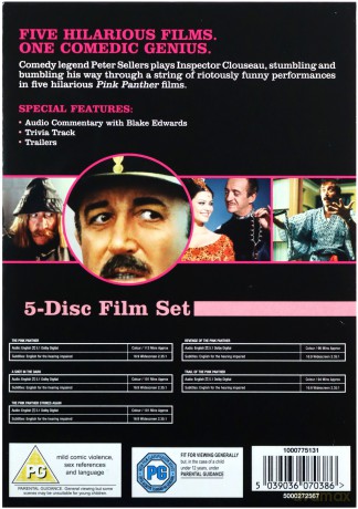The Pink Panther Film Collection (Różowa Pantera) [5DVD]