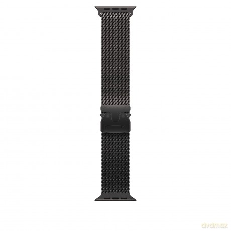 Bransoleta mediolańska z tytanu w kolorze czarnym do koperty 49 mm - rozmiar L