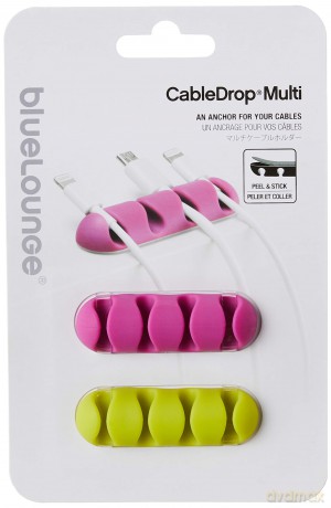 CableDrop multi uchwyt na 4 kable 2 szt. jaskrawy