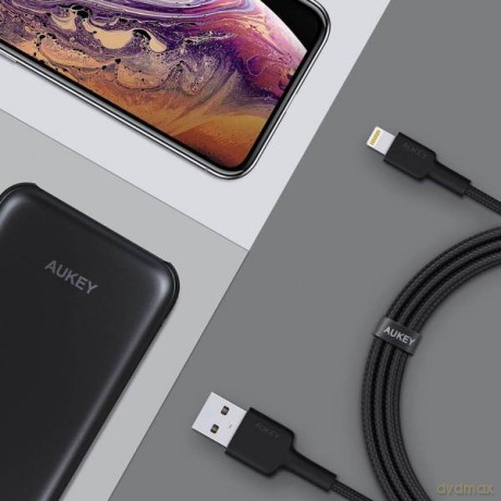CB-AL05 kabel Lightning - USB-A 2m MFi Apple nylonowy oplot czarny