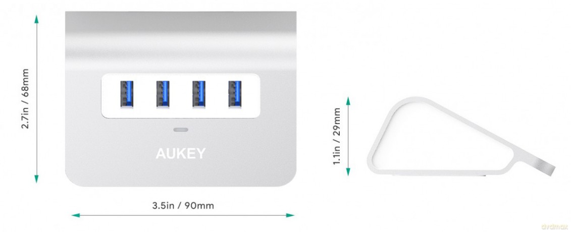 CB-H5 aluminiowy HUB USB-A | 4xUSB 3.0 | 5Gbps