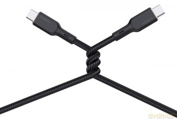 CB-KCC101 kabel USB-C - USB-C 1m 100W PD 5A 20V kevlar + nylonowy oplot
