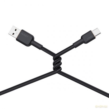 CB-NAC2 kabel USB-C - USB-A 1.8m 60W PD 3A 20V nylonowy oplot czarny