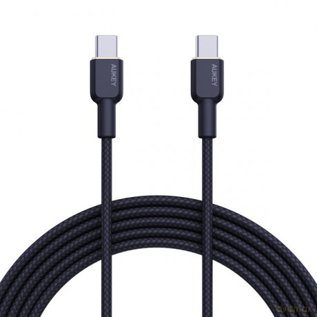 CB-NCC2 kabel USB-C - USB-C 1.8m 60W PD 3A 20V nylonowy oplot czarny