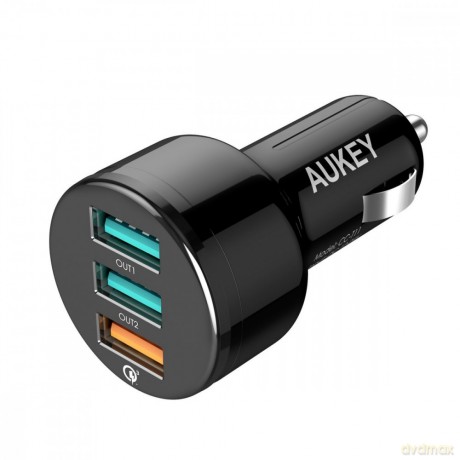 CC-T11 ładowarka samochodowa 3xUSB Quick Charge 3.0 | 7.8A | 42W + kabel USB-C