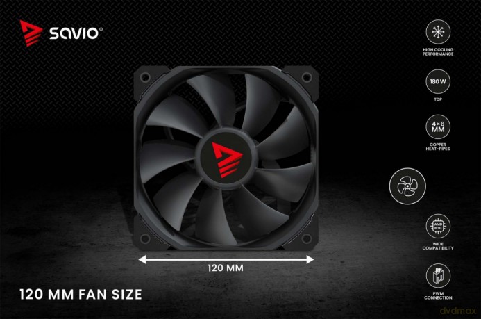 Chłodzenie procesora CPU Vortex X2 Black