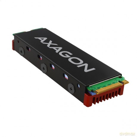 CLR-M2 Chłodnica do dysku aluminiowa pasywna M.2 2280 SSD, silikonowe podkładki termiczne, wysokość 12mm