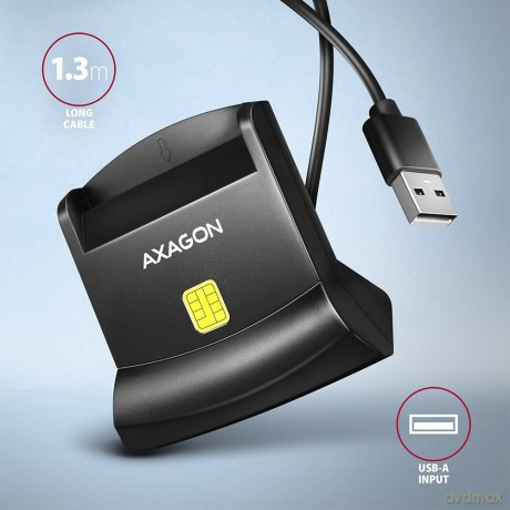 CRE-SM4N Czytnik kart identyfikacyjnych USB, 1.3m kabel