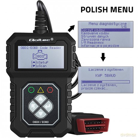 Cyfrowy Tester diagnostyczny ProLine | OBDII EOBD | 8V-25V | Dualsystem