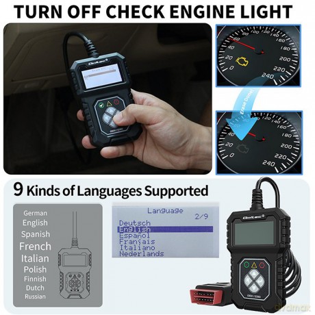 Cyfrowy Tester diagnostyczny ProLine | OBDII EOBD | 8V-25V | Dualsystem