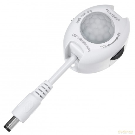 Czujnik ruchu na podczerwień LED 12V Max 60W MCE242