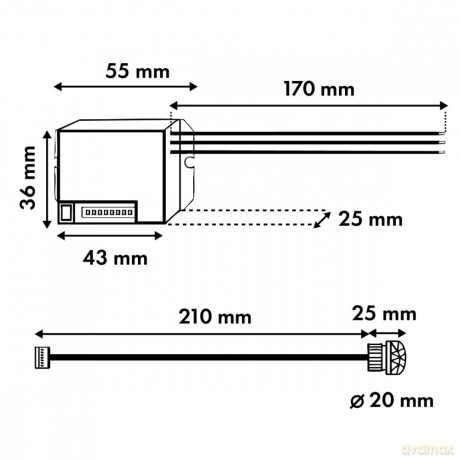 Czujnik ruchu PIR 12-24V DC, MCE32 V