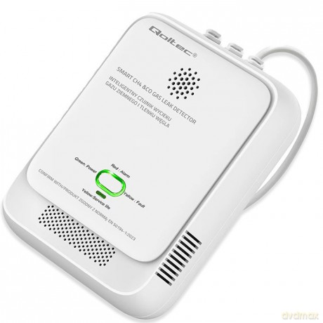 Czujnik wycieku gazu i tlenku węgla | alarm 85dB | LED