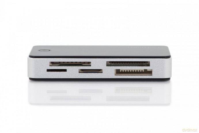 Czytnik kart 5-portowy USB 3.0 SuperSpeed, All-in-one, Czarno-srebrny