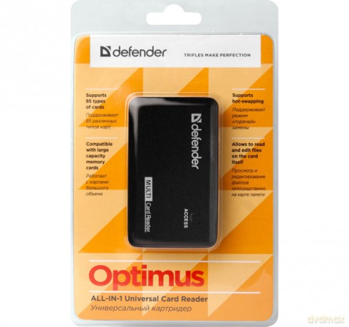 Czytnik kart pamięci Optimus USB 2.0 All in One Do 5GB/S