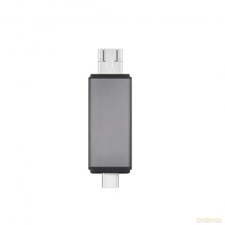 Czytnik kart SD 3w1, USB-C+ USB-A 2.0+ Micro USB, AK-72
