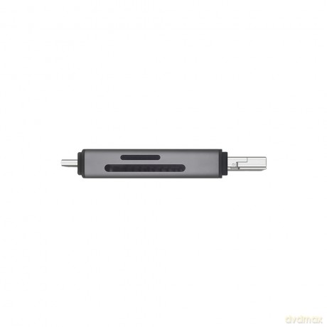 Czytnik kart SD 3w1, USB-C+ USB-A 2.0+ Micro USB, AK-72