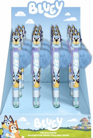 Długopis z toperem Bluey Display 12 sztuk